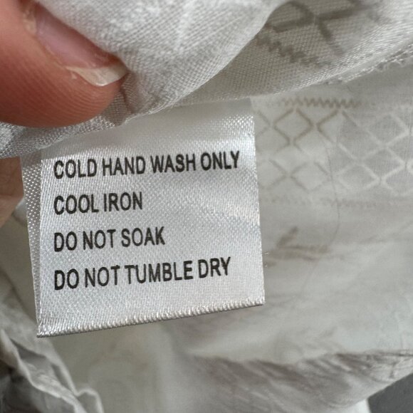 Shareen Collections Romper Womens White V Neck Bell Sleeve Tie Back Size 8 - Picture 5 of 13